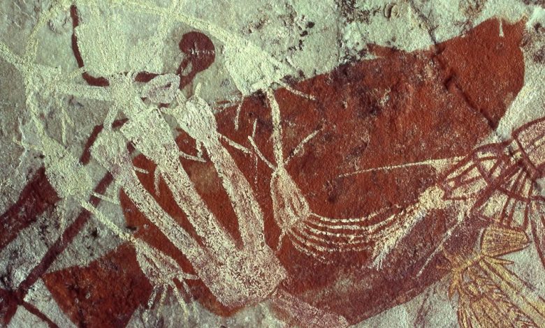 Cave art at Jabiru Dreaming inside the Kakadu National Park. Image Credit: Wikimedia Commons.