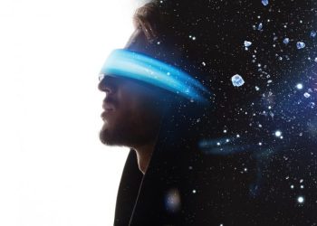 An abstract illustration showing a man and the universe. Shutterstock.