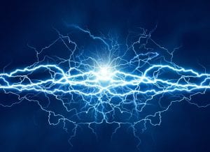An artist's rendering of electricity. Shutterstock.