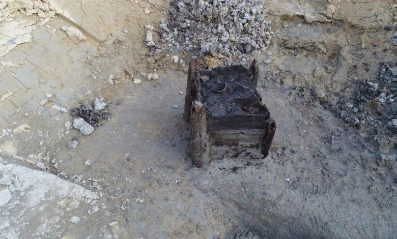 An image of the ancient wooden structure believed to be the oldest such in the world. Image Credit: Archaeological Centre in Olomouc.