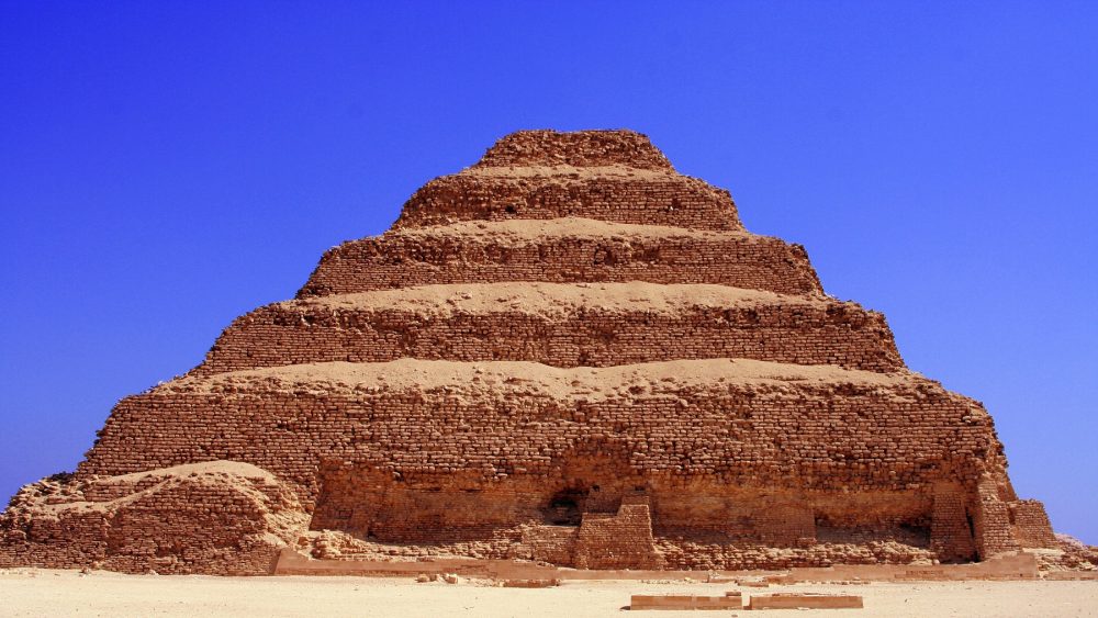A photograph of Djoser's Step Pyramid at Saqqara. Shutterstock.