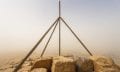 An unprecedented view of the summit of the Great Pyramid of Giza. Image Credit: Andrej Ciesielski.