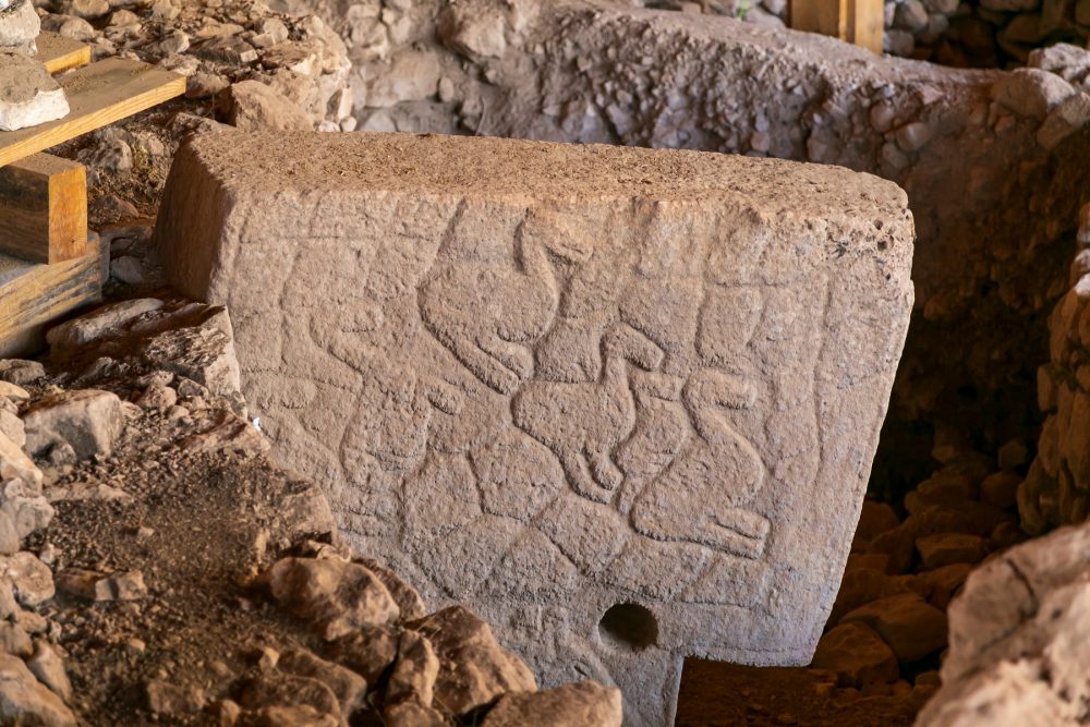 An image of one of the stone pillars at the site. Shutterstock.