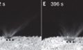 A sequence of images photographed by the Hayabusa2 spacecraft showing the SCI impacting the surface of asteroid Ryugu. Image Credit: JAXA.