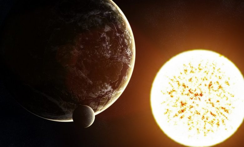 An artist's rendering of a distant exoplanet. Shutterstock.