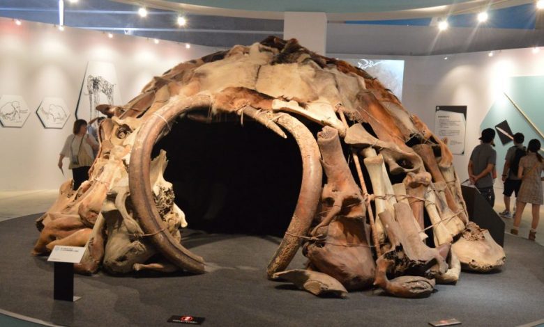 Ancient Mammoth House replica. Pinterest.