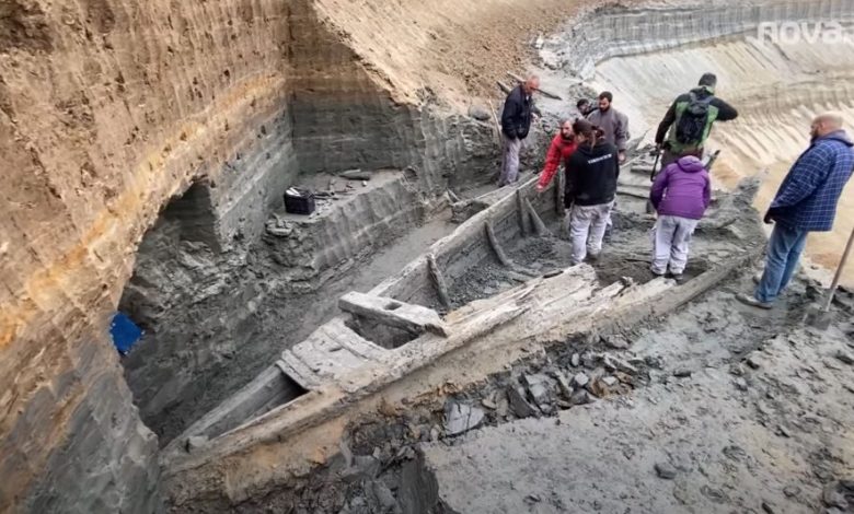 The view of one of the three ancient Roman shipwrecks discovered in Siberia. Image Credit: YouTube / Nova.rs.