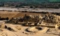 An aerial view of the "citadel" Pyramid of Caral. Image courtesy: peru.travel.