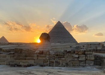 The Great Sphinx was precisely aligned with the sun. Image Credit: Egyptian Ministry of Antiquities.