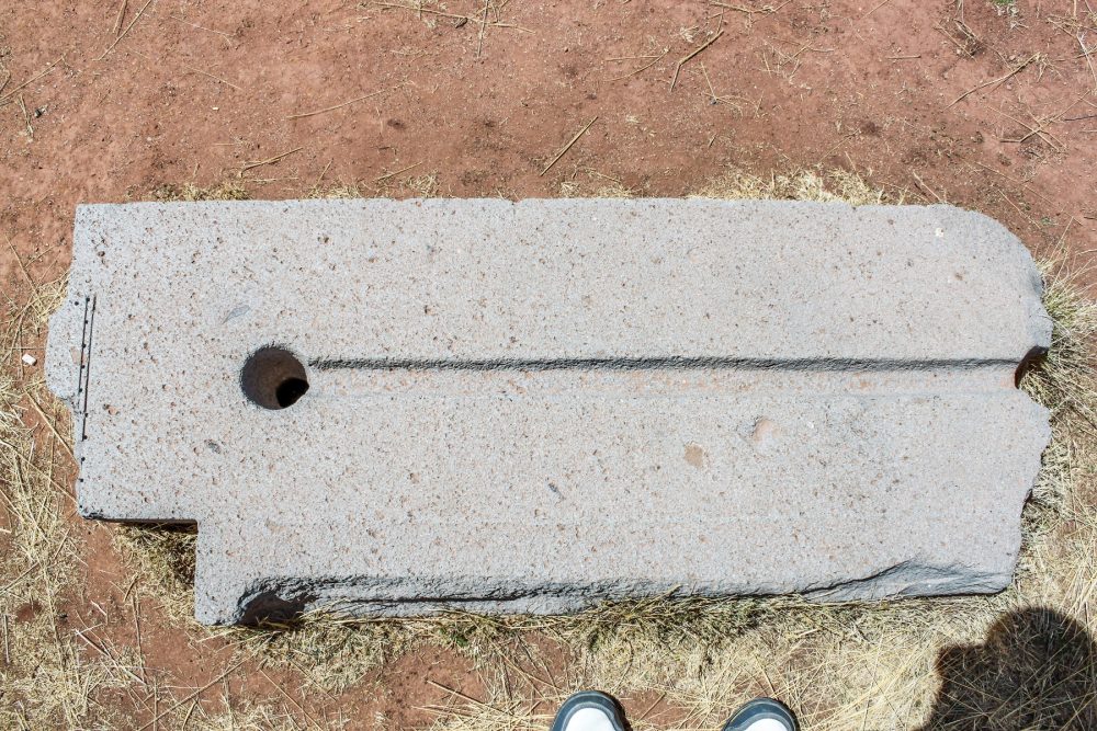 One of Puma Punku's stones carved with extreme precision. Shutterstock.