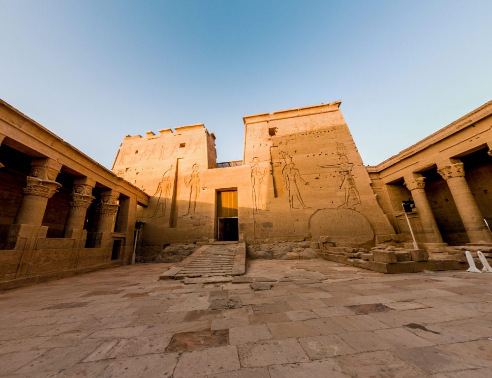 A view of the Temple of Isis. Image Credit: Describing Egypt.