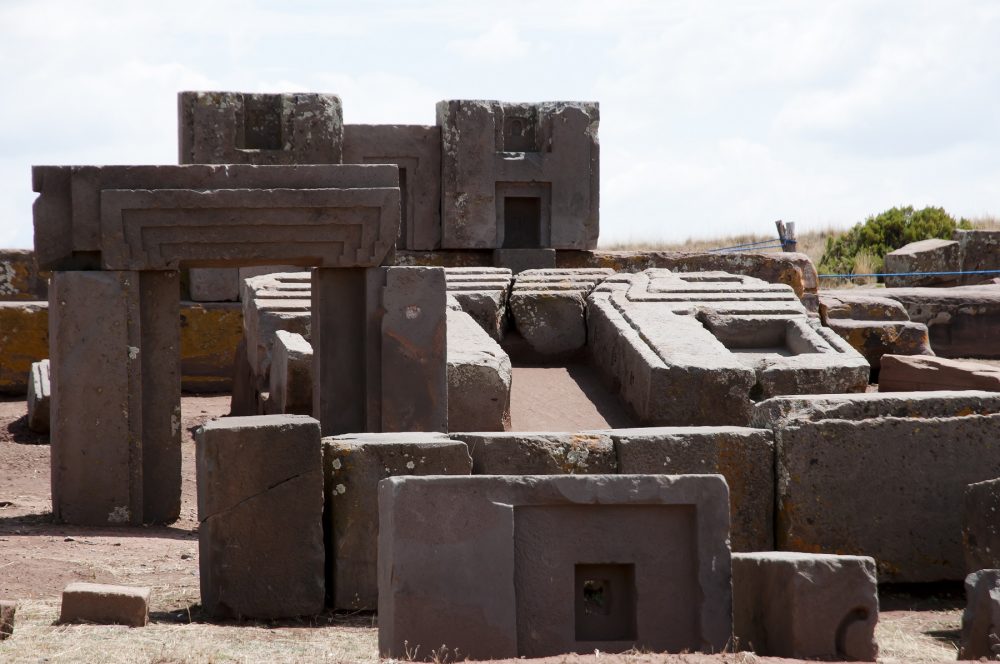 A view of the many megalithic stones found at Puma Punku. Shutterstock.