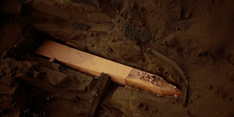 Aerial View of the Aswan Obelisk.