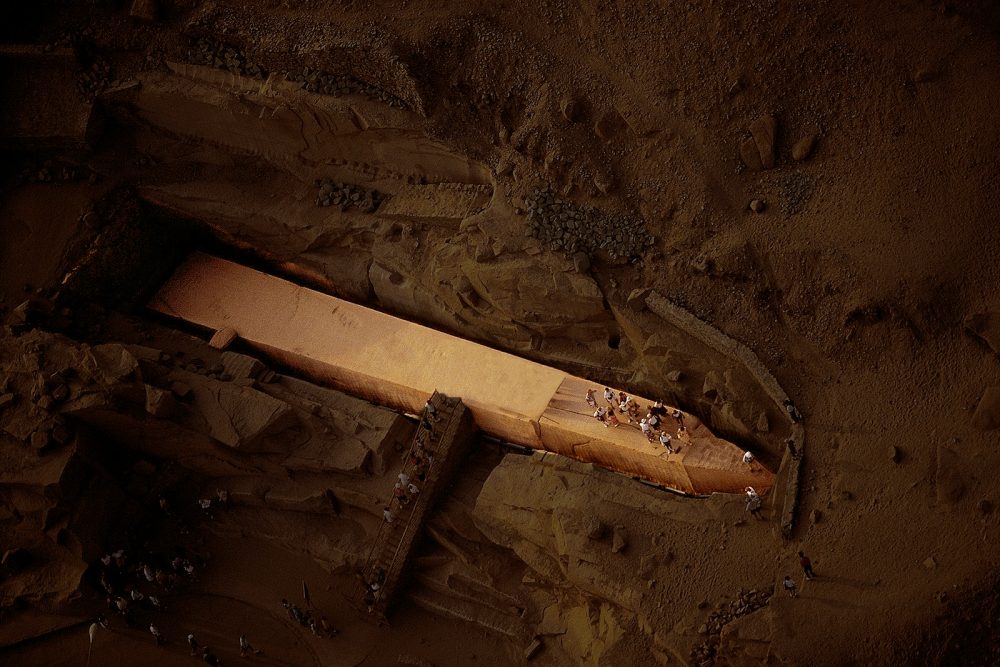 Aerial View of the Aswan Obelisk.