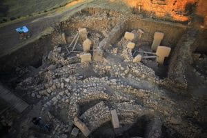 An aerial / overhead view of the stone circles at Göbekli Tepe taken in 2013. Image Credit: DAI, Göbekli Tepe Project.
