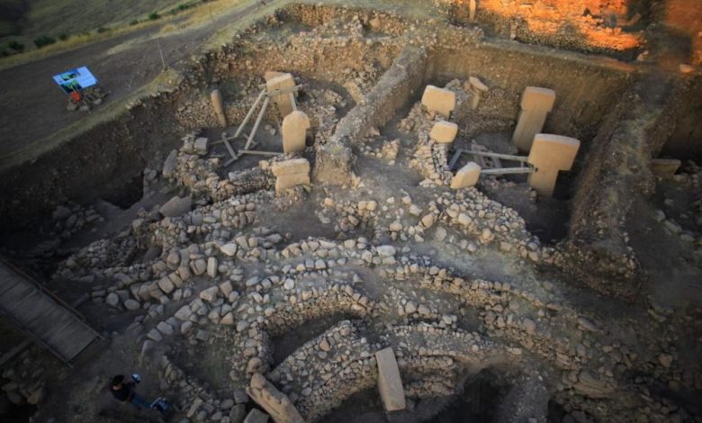 An aerial / overhead view of the stone circles at Göbekli Tepe taken in 2013. Image Credit: DAI, Göbekli Tepe Project.