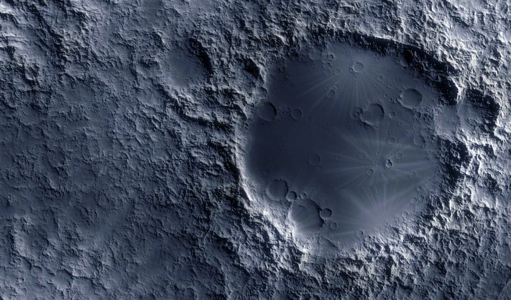 An artist's rendering of the surface of the Moon. Shutterstock.