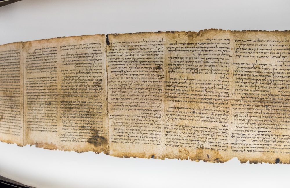 An image of the Dead Sea Scrolls. Shutterstock.