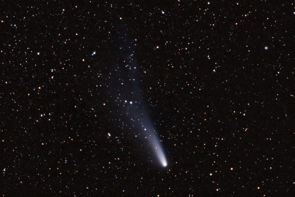 Halley's Comet, photographed during its last appearance in 1986. Shutterstock.