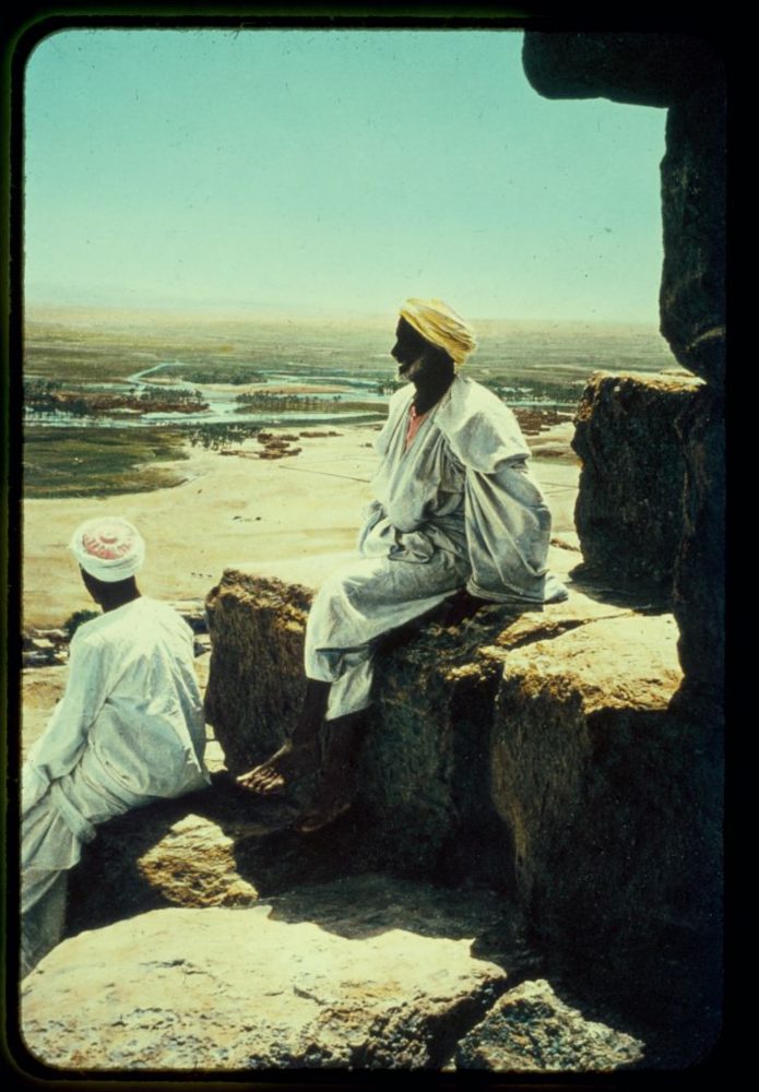 Egypt. Pyramids. Nile Valley from summit of Great Pyramid. Image Credit: Matson Photo Service / Library of Congress.