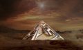 An artists rendering of a Pyramid. Shutterstock.