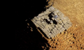 A rare view of the summit of the Great Pyramid of Giza.