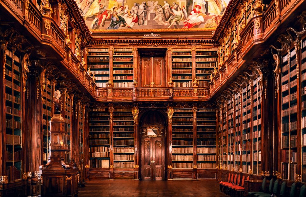 The National Library of the Czech Republic also houses books for Charles University in Prague. Shutterstock.