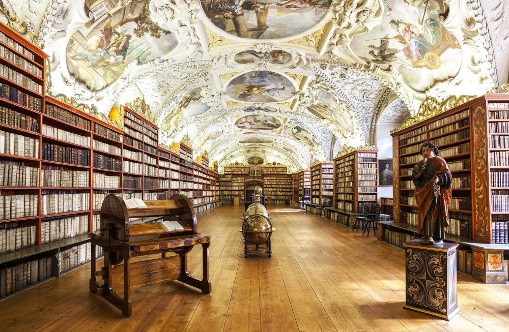 The National Library of the Czech Republic is home to 20,000 books and hundreds of thousands of other items. Shutterstock.