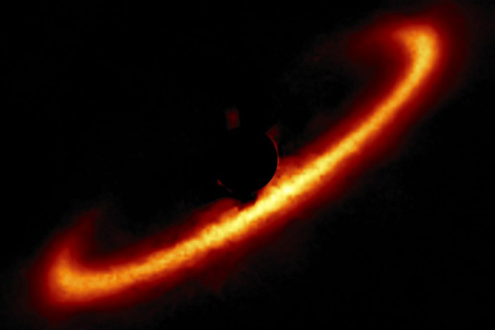An image of a ring of dust around the star HR 4796 A. Image Credit: International Gemini Observatory, NOIRLab, NSF, AURA and Tom Esposito, UC Berkeley.