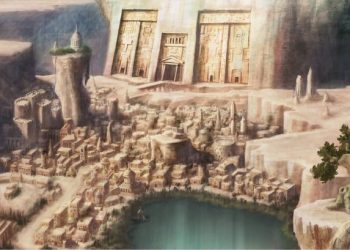 An artists illustration of what an ancient city may look like. Shutterstock.