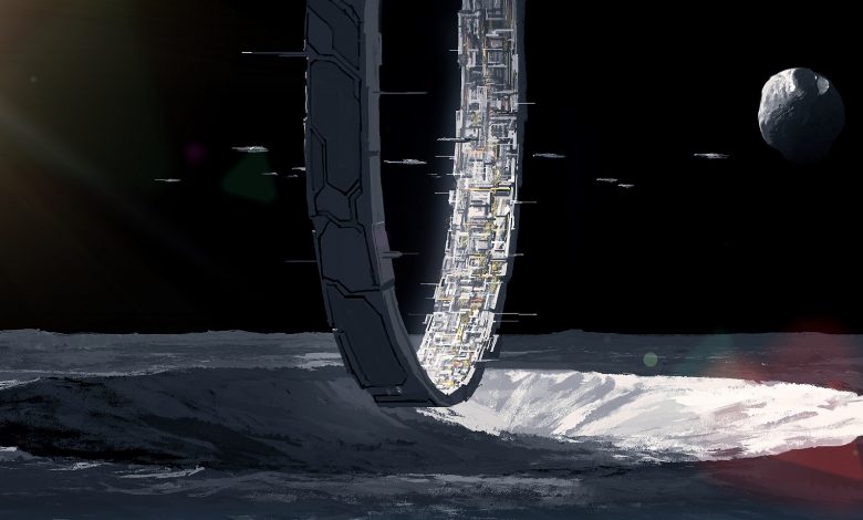Artist's Illustration of an alien station. Shutterstock.