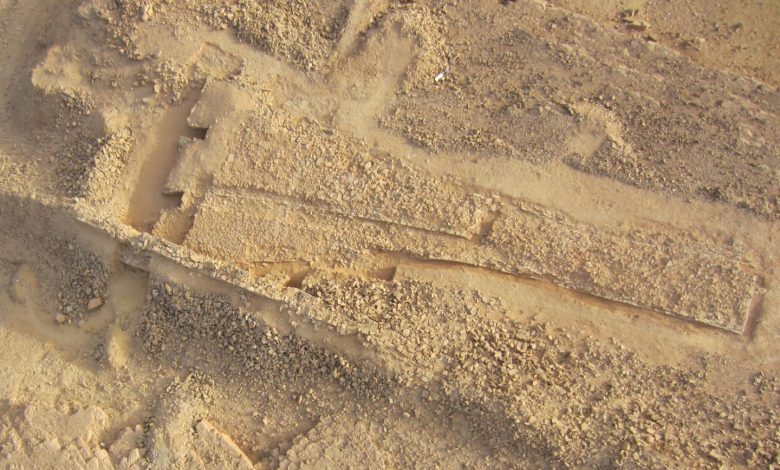 Aerial view of the ancient monument discovered in Saudi Arabia. Image Credit: MADAJ, Marianne Cotty, Olivia Munoz and Ronald Schwerdtner.
