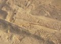 Aerial view of the ancient monument discovered in Saudi Arabia. Image Credit: MADAJ, Marianne Cotty, Olivia Munoz and Ronald Schwerdtner.