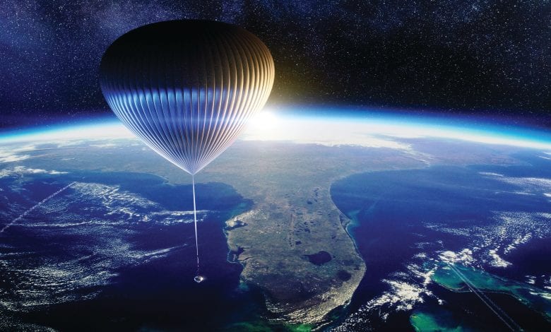 An artists illustration of what the trip to Space with the Neptune spacecraft may look like. Image Credit: Space Perspective.