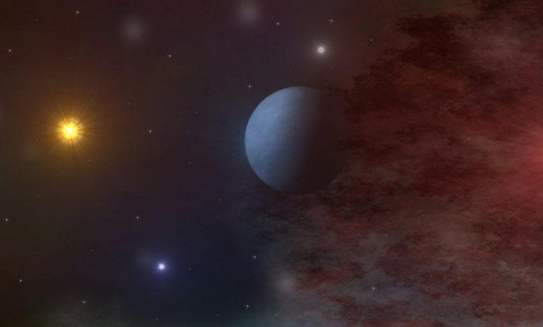 An artists illustration of a distant exoplanet. Shutterstock.