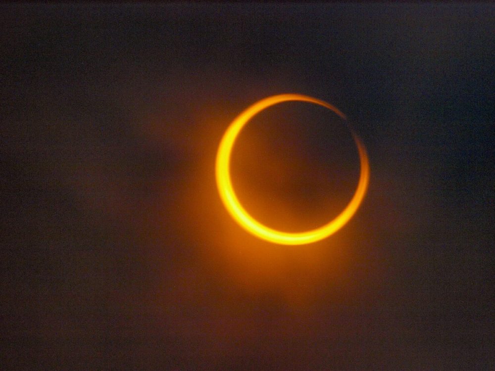 An image of a annular eclipse. Jumpstory.