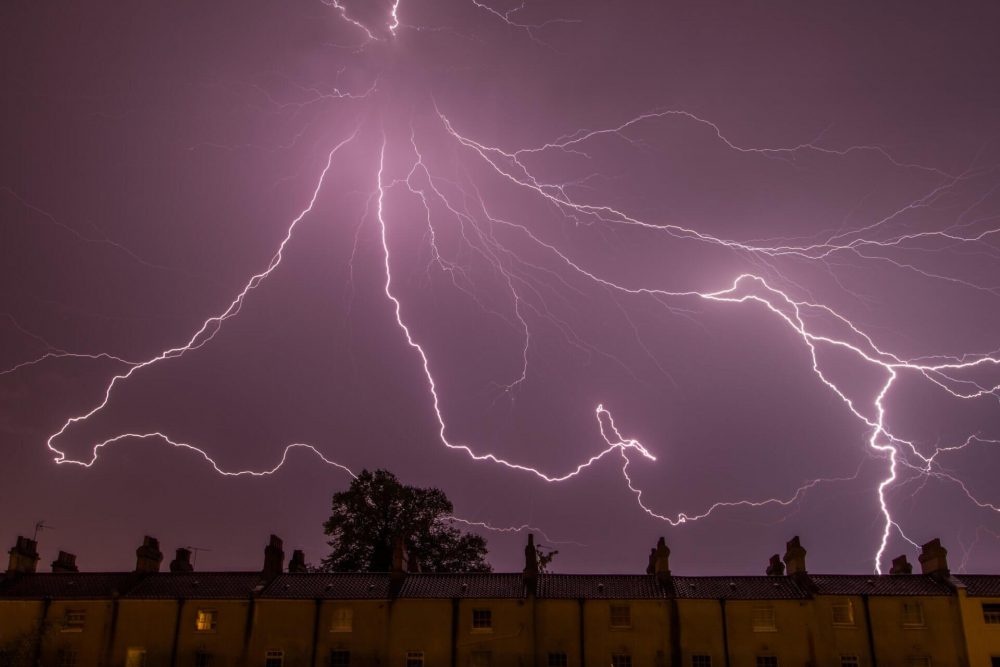 An image of a stunning lightning strike. Jumpstory.