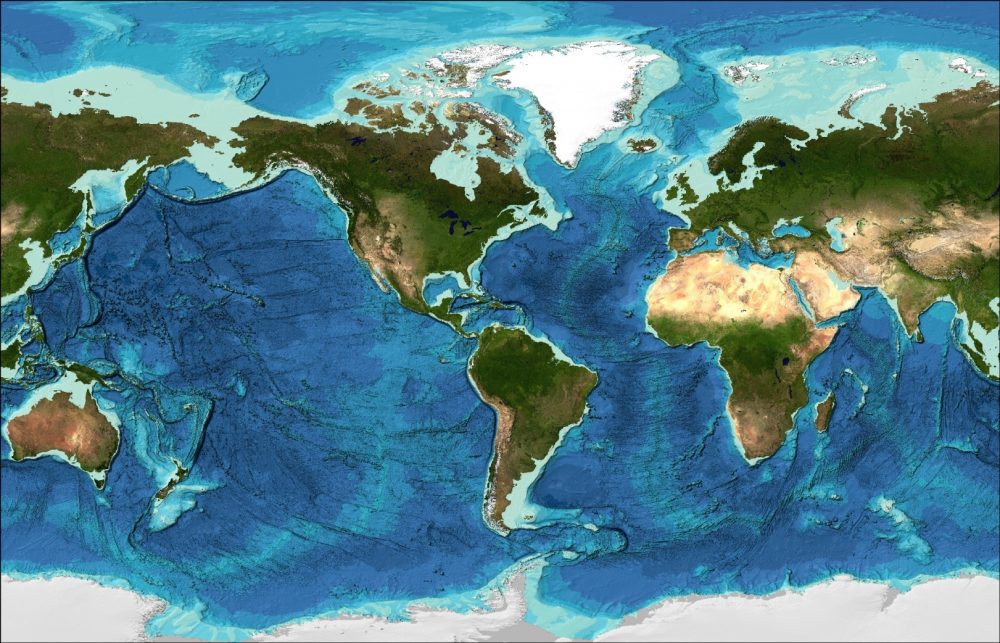 A map of the seabed. Image Credit: Seabed 2030.