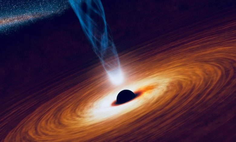 An artists rendering of a Black Hole. Image Credit: NASA.