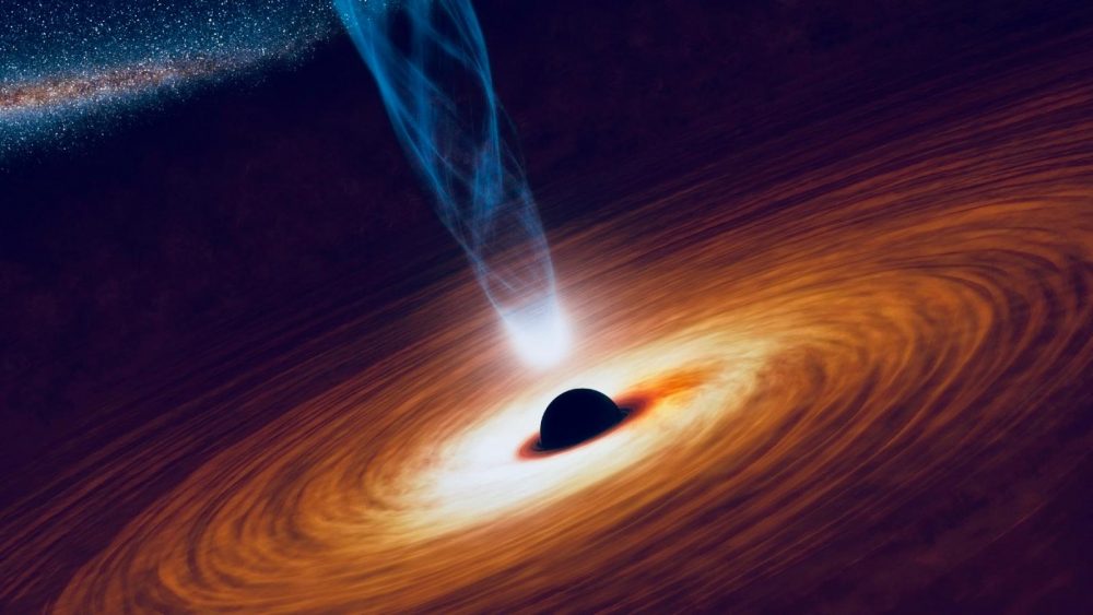 An artists rendering of a Black Hole. Image Credit: NASA.