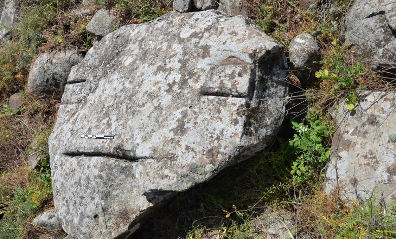 An image showing the human face-like rock. Image Credit: Prof. Gonen Sharon / Tel-Hai College.