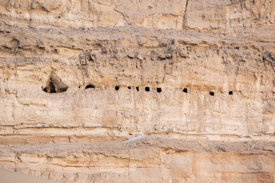 An image showing the rock-cut chambers discovered not far from the ancient Egyptian city of Abydos. Image Credit: Egyptian Ministry of Tourism and Antiquities.