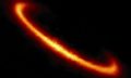 An image of ring of dust around planet. Image Credit: International Gemini Observatory, NOIRLab, NSF, AURA and Tom Esposito, UC Berkeley.
