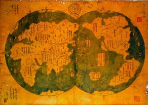 A Chinese map of the world from 1763. Reddit.