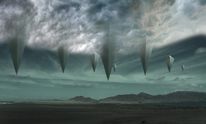 An illustration of flying machines that mankind may have seen thousands of years ago. Shutterstock.