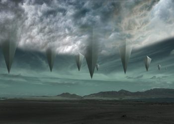 An illustration of flying machines that mankind may have seen thousands of years ago. Shutterstock.