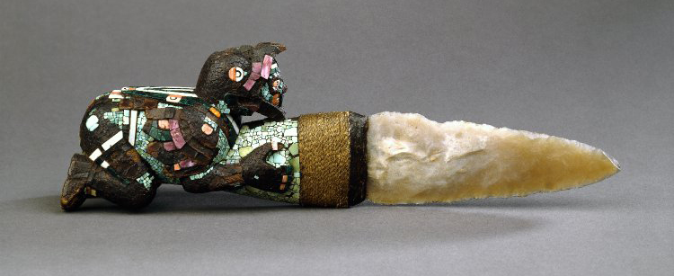 An image of a rare sacrificial knife of the ancient Mexica. Image Credit: British Museum.
