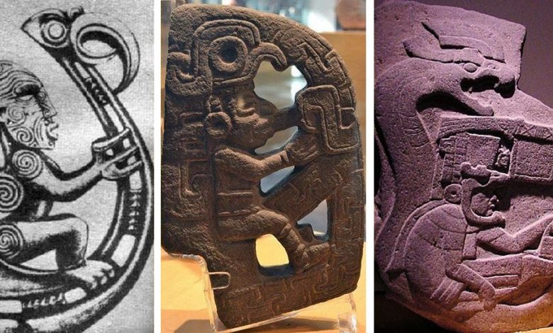 A collage showing three deities and their similarities. Curiosmos.