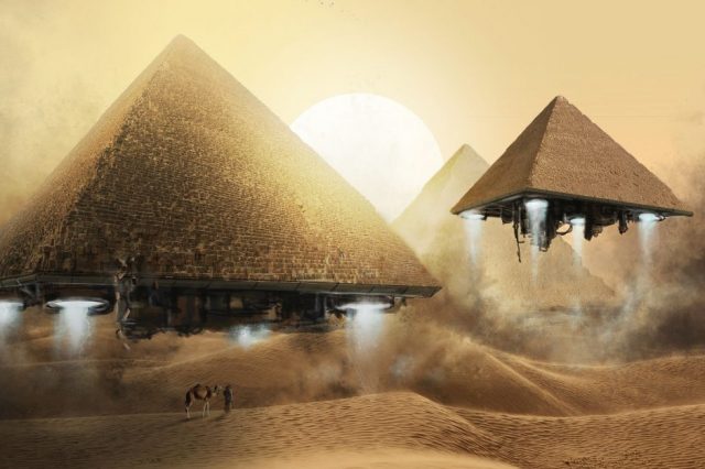 Could the Pyramids actually hide the existence of spaceships?