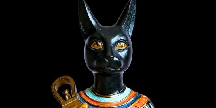 The Egyptian Cat Goddess Bastet.